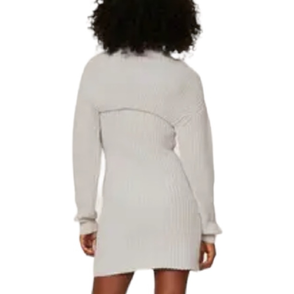 RtA Shrug Turtleneck Sweater Jady Gray L - Picture 3 of 13